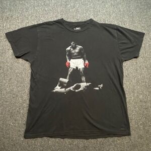 Muhammad Ali Streetwear Mens XL Black Sonny Liston Knockout Graphic T-Shirt 2020